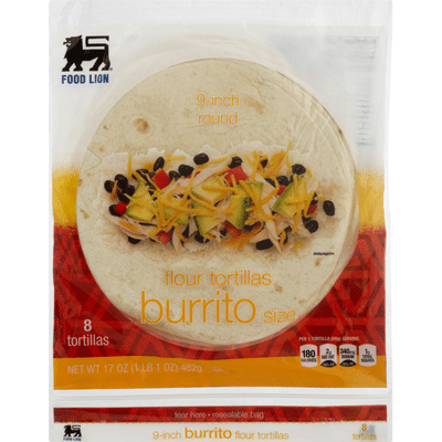 Food Lion Tortillas Flour Burrito Size Envelope 17 Oz Instacart