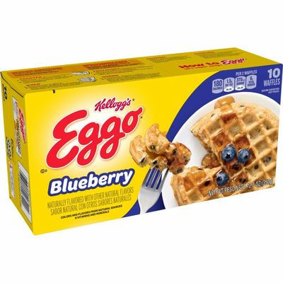 Eggo Frozen Waffles, Frozen Breakfast, Toaster Waffles, Blueberry