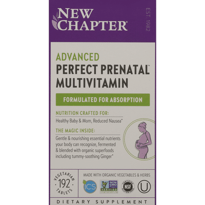 New Chapter Multivitamin, Perfect Prenatal, Advanced, Vegetarian Tablets