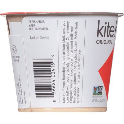 Kite Hill Yogurt, Dairy Free, Original, Almond Milk, Peach