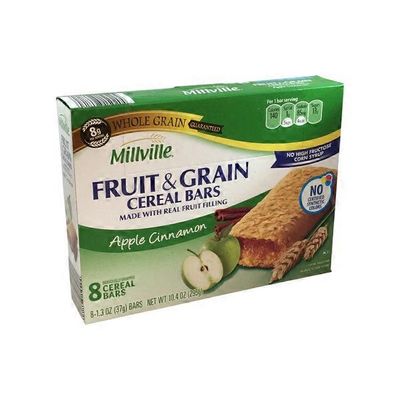 Millville Apple Cinnamon Fruit & Grain Cereal Bars