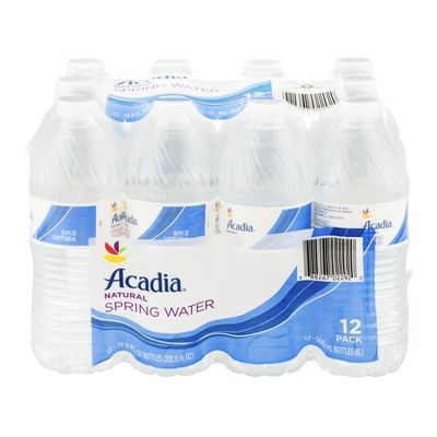 SB Acadia Natural Spring Water - 12 CT