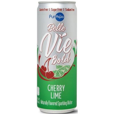 PurAqua Cherry Lime Flavored Sparkling Water