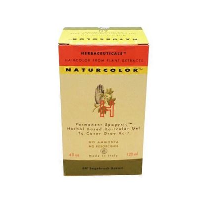 Naturcolor Permanent Spagyric Herbal Based Hair Color Gel, 6N Sagebrush Brown