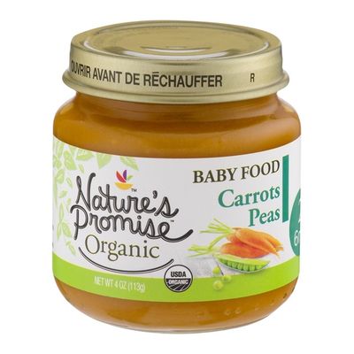 Nature's Promise Organic Baby Food Carrots Pea 6m+