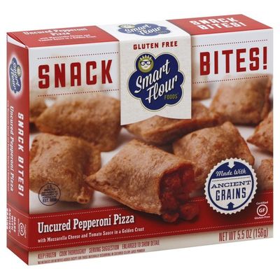 Smart Flour Foods Snack Bites, Uncured Pepperoni Pizza