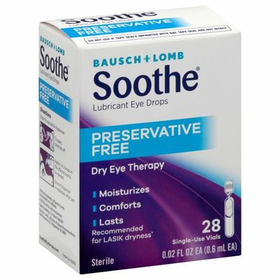Bausch + Lomb Lubricant Eye Drops, Preservative Free