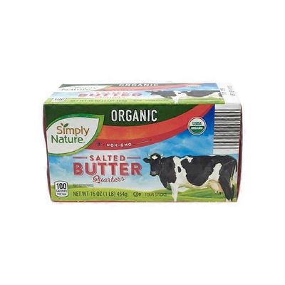 Simply Nature Quarter Organic Salted Butter
