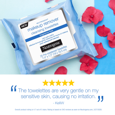 Neutrogena® Makeup Remover Cleansing Towelettes, Fragrance Free