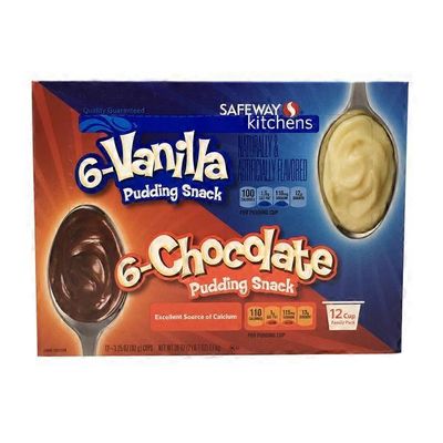 Signature Kitchens Ready To Eat Chocolate / Vanilla Multi Pack Pudding Snack