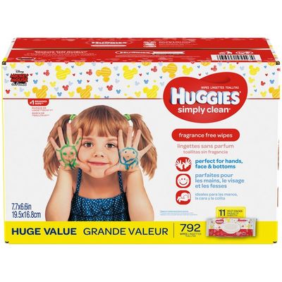 Huggies Simply Clean Fragrance-free Baby Wipes