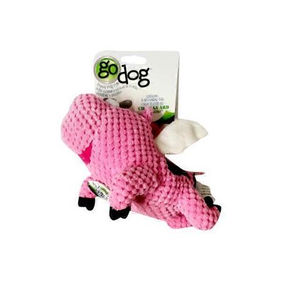 Godog Small Pink Flying Pig Dog Toy