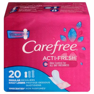 CAREFREE Liners, Daily, Regular, Unscented