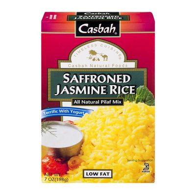 Casbah Saffroned Jasmine Rice All Natural Pilaf Mix