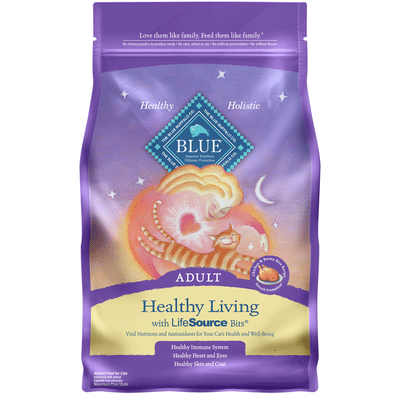 Blue Buffalo Healthy Living Natural Adult Dry Cat Food, Chicken & Brown Rice