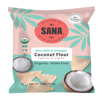 Sana Foods Tortilla Chips, Grain Free, Sea Salt & Vinegar
