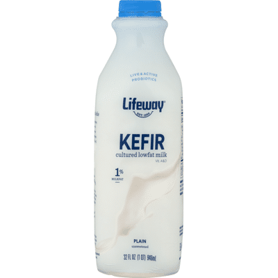 Lifeway Kefir Plain Unsweetened Cultured Lowfat Milk