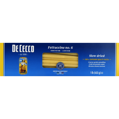 De Cecco Pasta, Fettuccine No.6, Slow Dried