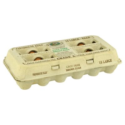 Farmhouse Eggs Eggs, Brown, Cage Free, Large