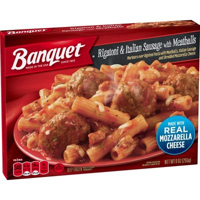 Banquet Classic Rigatoni And Italian Sausage With Meatballs