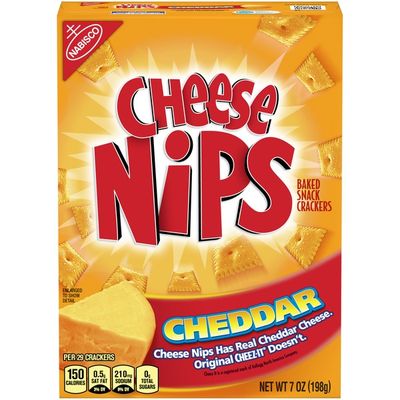 Cheese Nips Cheddar Baked Snack Crackers