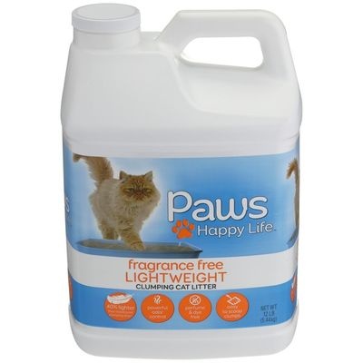 Paws Happy Life Unscented Lightweight Scoopable Cat Litter