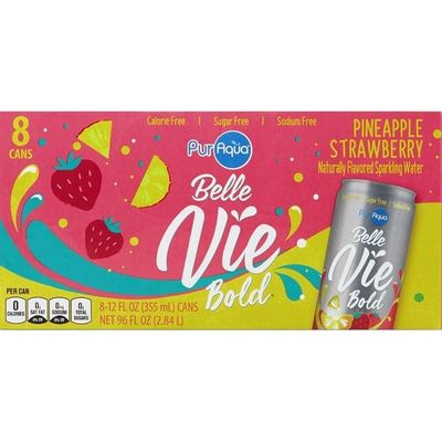 PurAqua Pineapple Strawberry Sparkling Water