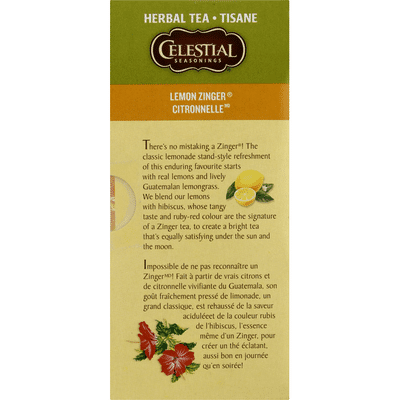 Celestial Seasonings Lemon Zinger Caffeine Free Herbal Tea