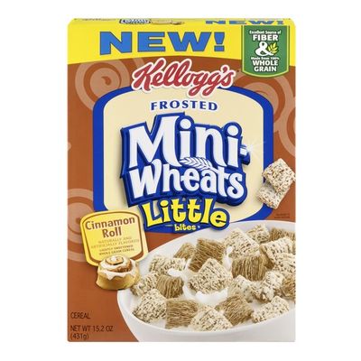 Mini-wheats Kellogg's Frosted Mini-Wheats Cinnamon Roll Little Bites ...