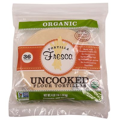 Organic Uncooked Flour Tortillas