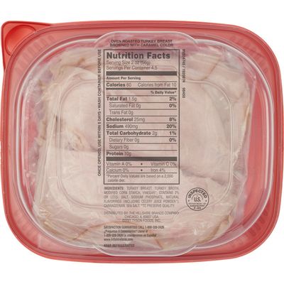 Hillshire Farm Ultra Thin Deli Sliced Turkey Breast Lunchmeat Oven Roasted Turkey Breast