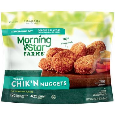 Morning Star Farms Veggie Chik'n Nuggets, Original, Vegan, Excellent Source of Protein