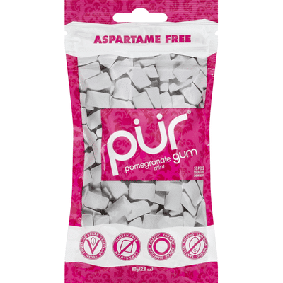 Pur Chewing Gum, Sugar-Free, Pomegranate Mint