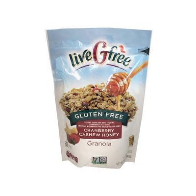 liveGfree Gluten Free Cranberry Cashew Honey Granola