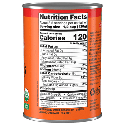 Bearitos Fat Free Organic Traditional Refried Beans