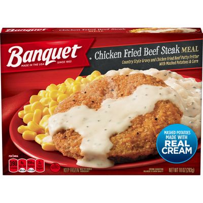 Banquet Classic Chicken Fried Beef Steak Meal
