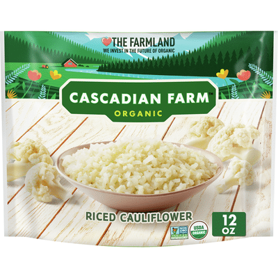 Cascadian Farm Organic, Riced Cauliflower, Frozen Vegetables, Non-GMO