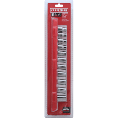Craftsman Drive Metric Socket Set, 1/2 Inch, 11 Piece