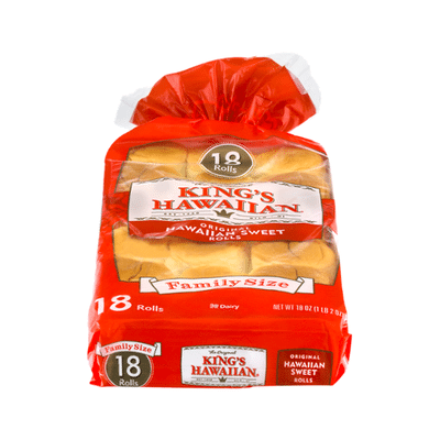 King's Hawaiian Original Hawaiian Sweet Rolls 18PK
