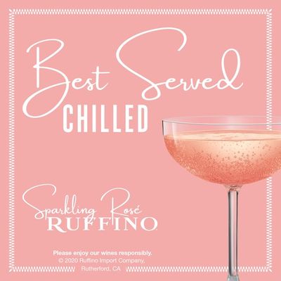 Ruffino Prosecco Rose Italian Sparkling Wine