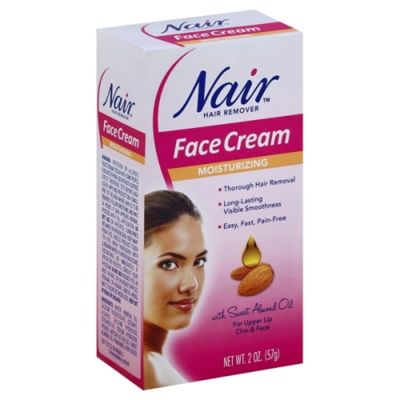 Nair Hair Remover Moisturizing Face Cream, With Sweet Almond Oil,