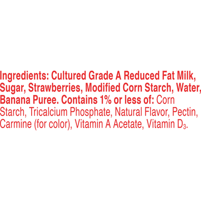 Yoplait Original Yogurt, Strawberry Banana, Low Fat Yogurt