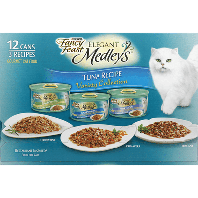 Fancy Feast Wet Cat Food Variety Pack Medleys Tuna Collection With Garden Greens In Sauce 36 Oz Instacart