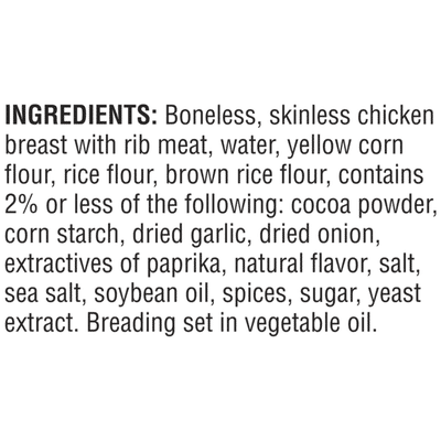 Tyson Chicken Breast Nuggets, Breaded, Gluten Free
