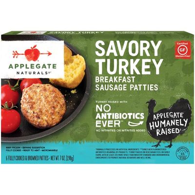 Applegate Natural Savory Turkey Breakfast Patty