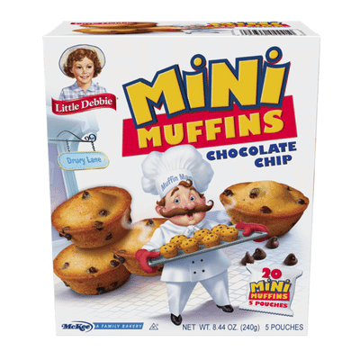 Little Debbie Muffins, Chocolate Chip, Mini (4 ct) - Instacart