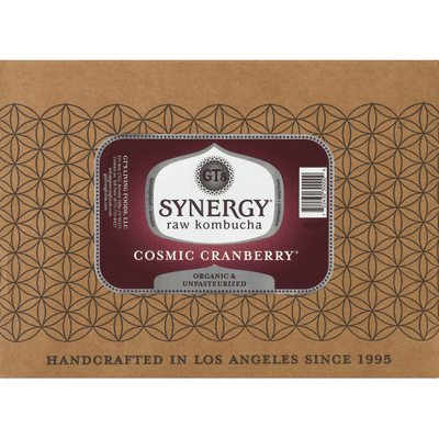 GTs Kombucha, Raw, Cosmic Cranberry