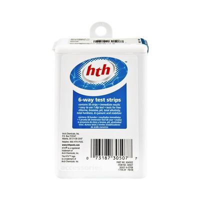 HTH 6-Way Test Strips - 50 CT