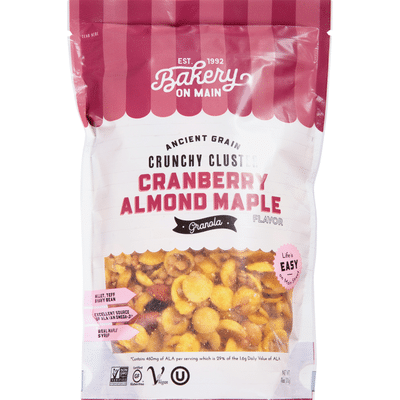 Bakery On Main Granola, Cranberry Almond Maple, Crunchy Cluster