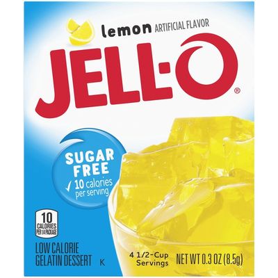 Jell-O Lemon Sugar Free Gelatin Dessert Mix